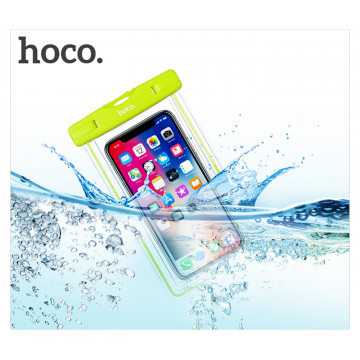 hoco. Torbica za mobitel, vodootporna, fluo zelena - Clear fantasy waterproof bag, GR