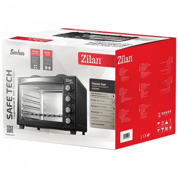 Zilan Mini pećnica, 2 grijače ploče, 45 l, 3200 W, crna - ZLN2935