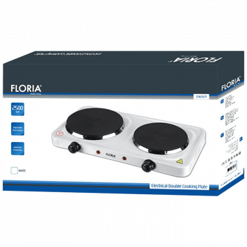 Floria Električno kuhalo, 2 ploče - 15/18 cm, 1500 W, bijela - ZLN2843 OLD