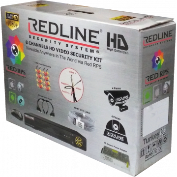REDLINE Set za video nadzor, 8ch, 2.0Mpixel, Cloud - Gold CCTV 8