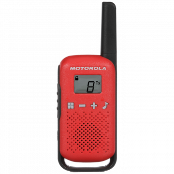 Motorola Walkie Talkie, domet 4 km, 16 kanala, crvena - TLKR T42 RD