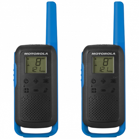Motorola Walkie Talkie, domet 8 km, 16 kanala, plava - TLKR T62 BL