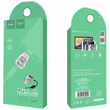 hoco. Adapter USB type C / Micro USB, OTG - UA8 Type C to Micro USB
