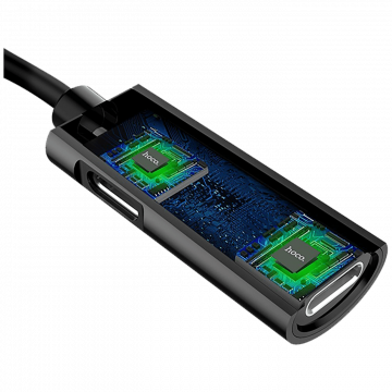 hoco. Adapter za slušalice 2in1, iPhone,Lightning na 2 x Lightning - LS18 Lightning to Lightning