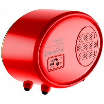 hoco. Zvučnik bežični, Bluetooth,retro, 1200 mAh, 5 h, 5 W, crvena - BS25 Time, Bluetooth, retro, red