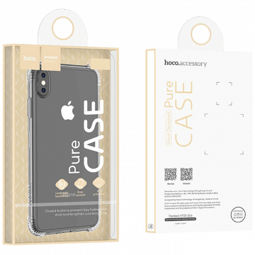 hoco. Maska za iPhone X / XS, crna - Armor series Case iPhone X/XS