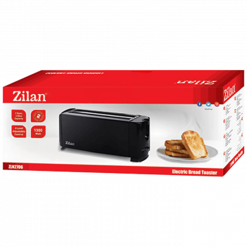 Zilan Toster, 4 šnite kruha, 6 nivoa grijanja, 1000 W, crna - ZLN2706