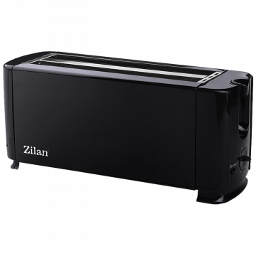 Zilan Toster, 4 šnite kruha, 6 nivoa grijanja, 1000 W, crna - ZLN2706