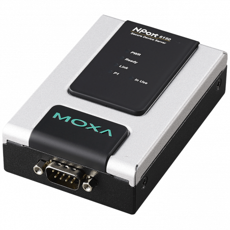 Moxa Terminal server, RS-232/422/485, RJ-45 Ethernet - JAB MOXA NPort 6150