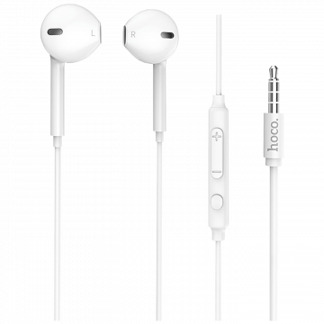 hoco. Slušalice sa mikrofonom, 3.5 mm,dužina kabela 1.2 met,bijela - M55 Memory sound White