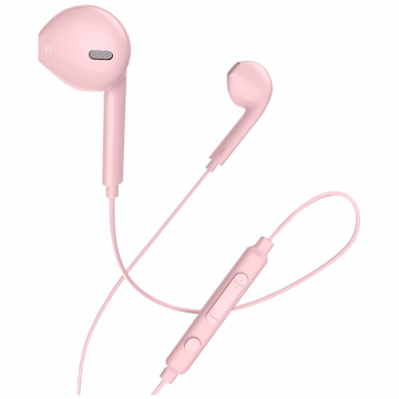 hoco. Slušalice sa mikrofonom, 3.5 mm, dužina kabela 1.2 met, pink - M55 Memory sound Pink