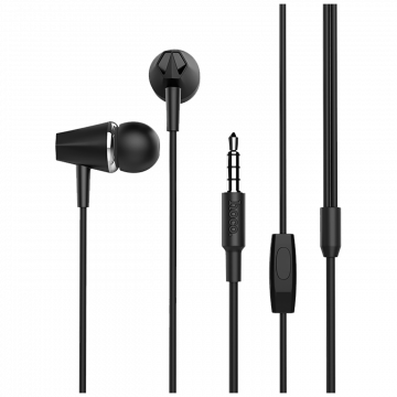 hoco. Slušalice sa mikrofonom, 3.5 mm, dužina kabela 1.2 met, crna - M34 Honor Black