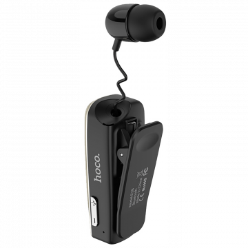hoco. Slušalica bežična sa mikrofonom, Bluetooth, 90 mAh, 5 h - E38 Business Black