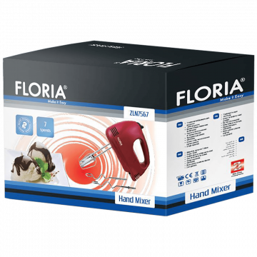 Floria Mikser ručni, 7 brzina, 100 W - ZLN7567