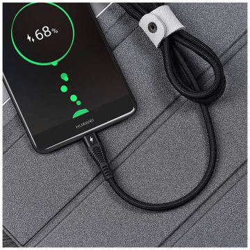 hoco. USB kabl za smartphone, USB type C, 1.2 met., 5 A, crna - U53 5A Flash