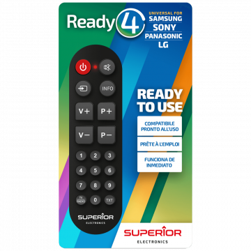 Superior Daljinski upravljač za LG/Sam./Sony/Pan. smart TV prijemnike - RC Ready4