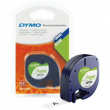 Dymo Kaseta s trakom za LetraTag,  4 met.,  12 mm, bijela - S0721510