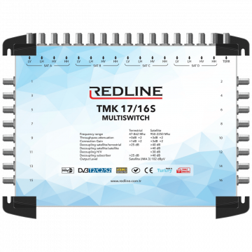 REDLINE Multišalter 4 satelita na 16 utičnica - TMK 17/16S
