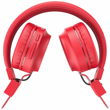 hoco. Slušalice bežične/žične, Bluetooth, 8h rada, mikrofon - W25 Promise Crvene
