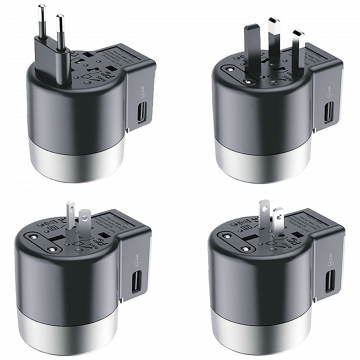 hoco. Punjač Travel, univerzalni, EU/UK/US/AU, 2 x USB,2.5 A - AC4 Dual port rotating charging
