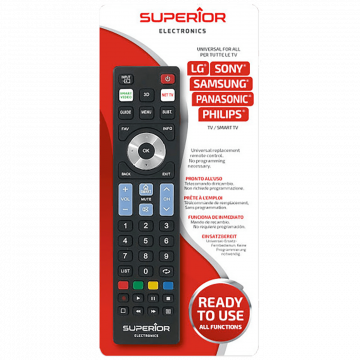 Superior Daljinski upravljač za LG/Sam./Sony/Phi./Pan.smart TV  - RC Ready5