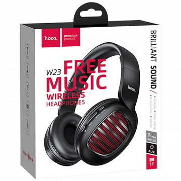 hoco. Slušalice bežične / žične, Bluetooth, mikrofon, 8h rada - W23 Brilliant Black