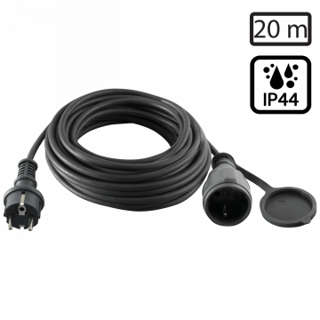 home Produžni strujni kabl, gumirani, 1 utičnica, 20 m, H05RR-F - NV 5-20/G