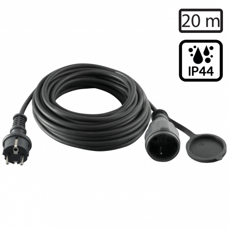home Produžni strujni kabl, gumirani, 1 utičnica, 20 m, H05RR-F - NV 5-20/G