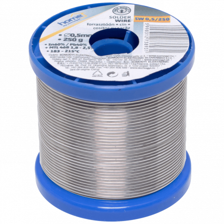 SMA Tinol za lemljenje, Ø 0.5 mm, 250g - SW 0.5 /250