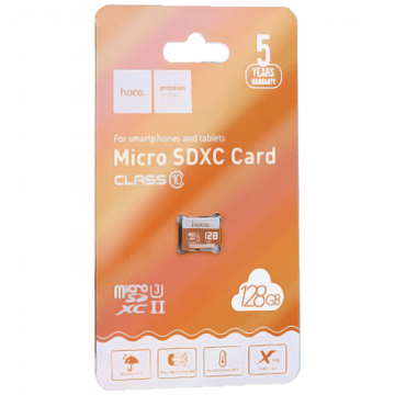 hoco. Micro SD kartica, 128GB, class 10 - MicroSD 128GB Class10 (90366)