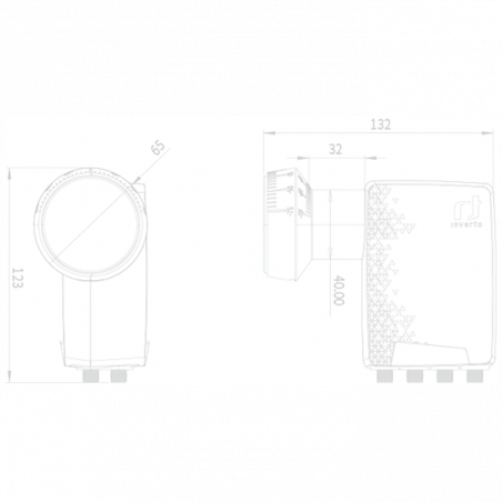 Inverto LNB Octo, sum 0.7 dB, vodonepropusan, 40 mm - IDLP-OCT410-PREMU-OPN