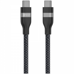 Anker USB-C kabel 180cm, 240W, crni, pleteni USB-C na USB-C