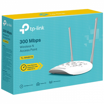 TP-LINK Wireless N Access Point 300Mbps, 2,4GHz - TL-WA801N