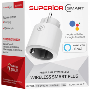 Superior Pametna uticnica, WiFi, Google Assistant i Alexa - Wireless Smart Plug