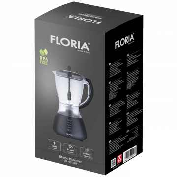 Floria Blender,  zapremina 1.5 lit, 300 W, crna - ZLN3080