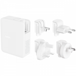 Belkin 140W 4-portni GaN punjač USB-C, USB-A, bijeli, EU/UK/US utikači