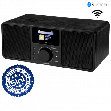 SAL Internet radio, FM , DAB, Bluetooth , 5u1 - INR 5000/BK