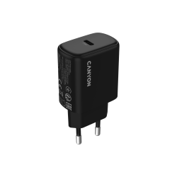 CANYON OnCharge 250 punjač 25W, 1xUSB-C PD, EU crni