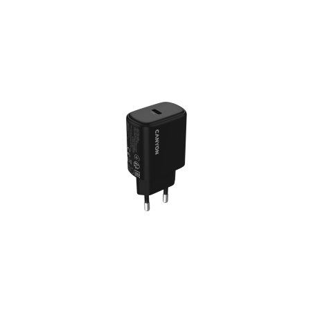 CANYON OnCharge 250 punjač 25W, 1xUSB-C PD, EU crni