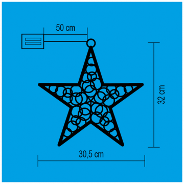 home Dekorativna rasvjeta, ukras za prozor - KID 211 B/WW