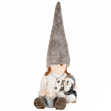 home Dekorativna rasveta, keramička figura, djevojčica - KDC 25