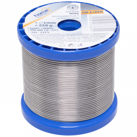 SMA Tinol za lemljenje, Ø 1.0 mm, 250g - SW 1/250