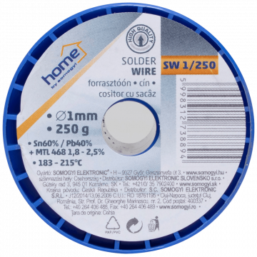 SMA Tinol za lemljenje, Ø 1.0 mm, 250g - SW 1/250