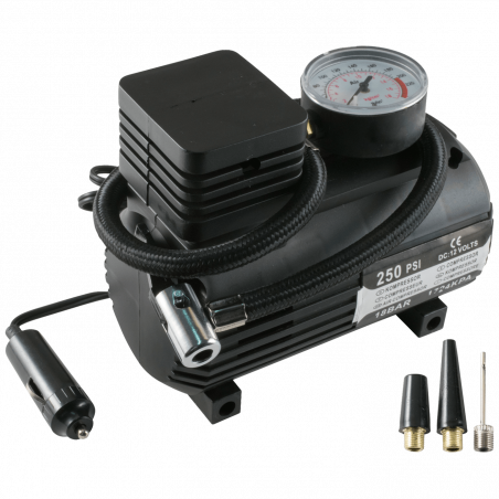 SAL Kompresor, auto, 12 V, 18 bar, 250 PSI - 90304