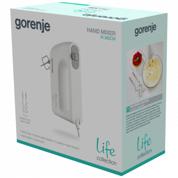Gorenje Mikser ručni, 345W, 5 brzina - M360CW