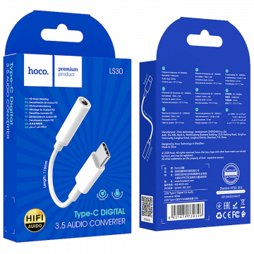 hoco. Adapter za slušalice, USB type C na 3.5 mm - LS30