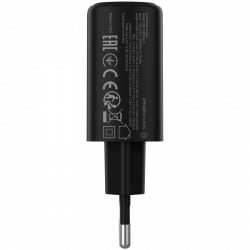 CANYON OnCharge 250 punjač 25W, 1xUSB-C PD i 1xUSB QC, EU Black
