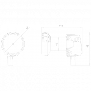 Inverto LNB Single, šum 0,3dB, Home Pro, DVB-S2 ( HD - UHD ) - IDLH-SNL410-HMPRO-OPN