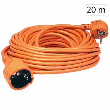 home Produžni strujni kabl 1 utičnica, 20m, H05VV-F 3G 1,5mm² - NV 2-20/OR/1.5
