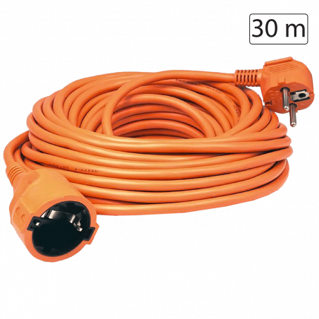 home Produžni strujni kabl 1 utičnica, 30m, H05VV-F 3G 1,5mm² - NV 2-30/OR/1.5